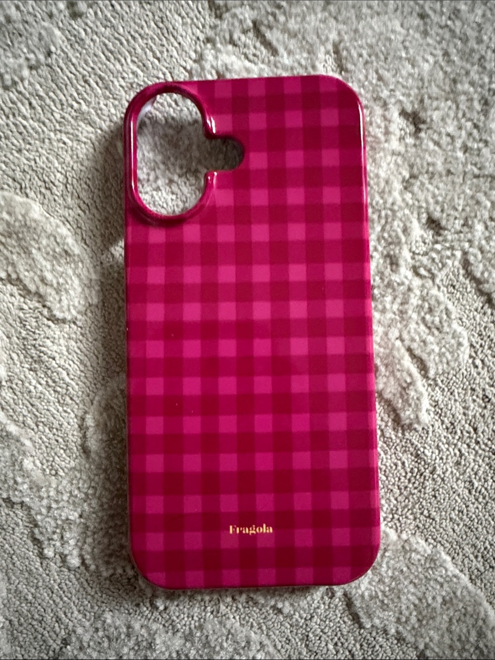 Fragola Pink Plaid iphone 17 Case